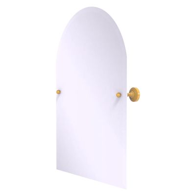 Allied Brass SG-94-SGL Sag Harbor Collection Frameless Arched Top Tilt Mirror with Beveled Edge, Spanish Gold