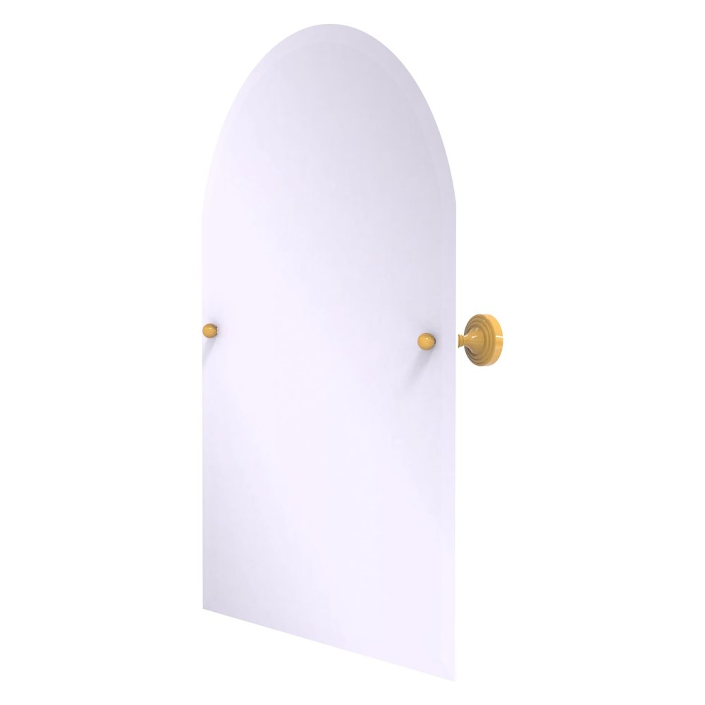Allied Brass SG-94-SGL Sag Harbor Collection Frameless Arched Top Tilt Mirror with Beveled Edge, Spanish Gold