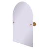 Allied Brass P1094-GLY Prestige Skyline Collection Frameless Arched Top Tilt Mirror with Beveled Edge, Golden Yellow view 1