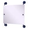 Allied Brass PQN-27-93-MBL Prestige Que New Landscape Rectangular Frameless Rail Mounted Mirror, Mediterranean Blue view 1