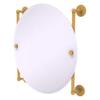 Allied Brass P1000-27-90-SGL Prestige Skyline Collection Round Frameless Rail Mounted Mirror, Spanish Gold view 1