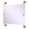Allied Brass DT-27-93-GLY Dottingham Landscape Rectangular Frameless Rail Mounted Mirror, Golden Yellow view 1