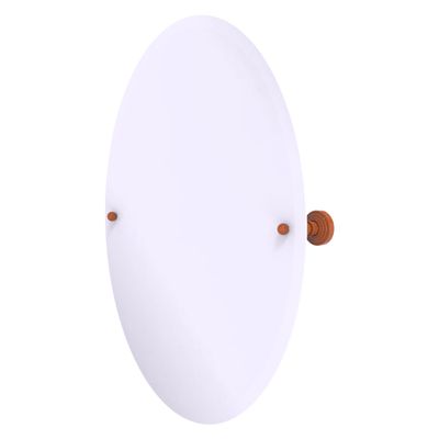Allied Brass WP-91-ASP Frameless Oval Tilt Mirror with Beveled Edge, Autumn Sparkle