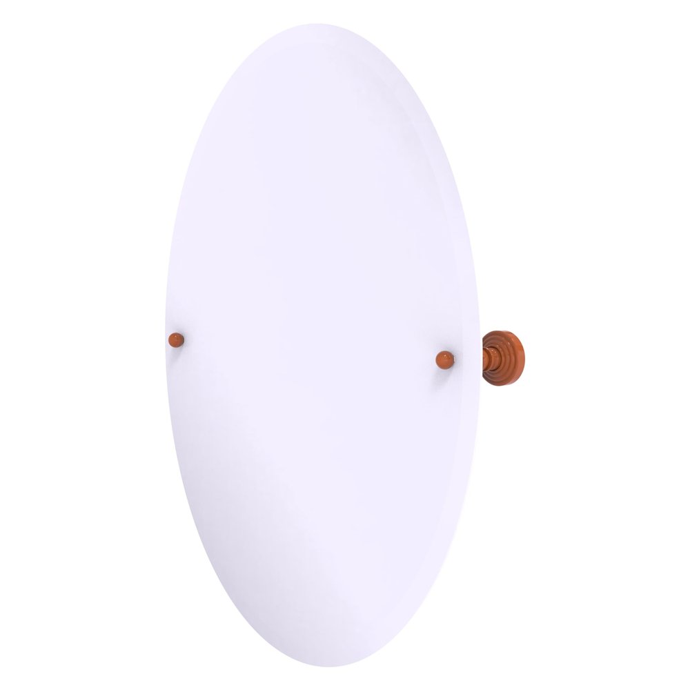 Allied Brass WP-91-ASP Frameless Oval Tilt Mirror with Beveled Edge, Autumn Sparkle