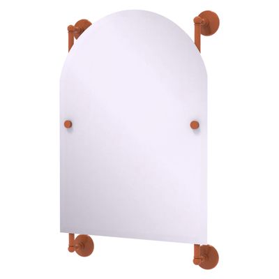 Allied Brass MC-27-94-ASP Monte Carlo Arched Top Frameless Rail Mounted Mirror, Autumn Sparkle
