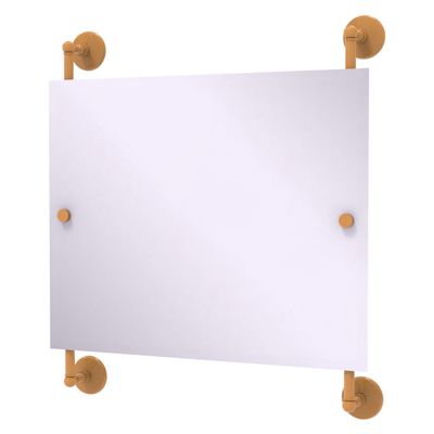 Allied Brass MC-27-93-GLY Monte Carlo Landscape Rectangular Frameless Rail Mounted Mirror, Golden Yellow