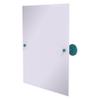 Allied Brass PQN-92-GLT Frameless Rectangular Tilt Mirror with Beveled Edge, Glokzin Teal view 1