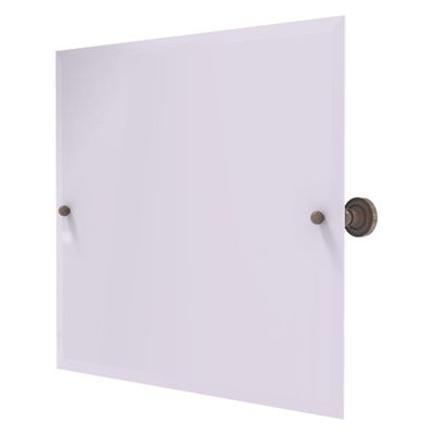 Allied Brass DT-93-SHB Frameless Landscape Rectangular Tilt Mirror with Beveled Edge, Shaded Beige