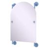 Allied Brass MC-27-94-FTB Monte Carlo Arched Top Frameless Rail Mounted Mirror, Flat Troll Blue view 1