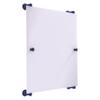 Allied Brass CL-27-92-MBL Carolina Collection Rectangular Frameless Rail Mounted Mirror, Mediterranean Blue view 1