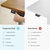 Progressive Desk Stand Up Adjustable Height Electric Standing Desk - 72" x 30" Dual Motor Table for Computer Home Office Workstation - Black Frame, Bright Beech Top view 3