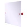 Allied Brass SG-93-FER Sag Harbor Collection Frameless Landscape Rectangular Tilt Mirror with Beveled Edge, Fire Engine Red view 1