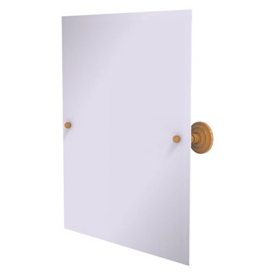 Allied Brass PQN-92-GLY Frameless Rectangular Tilt Mirror with Beveled Edge, Golden Yellow