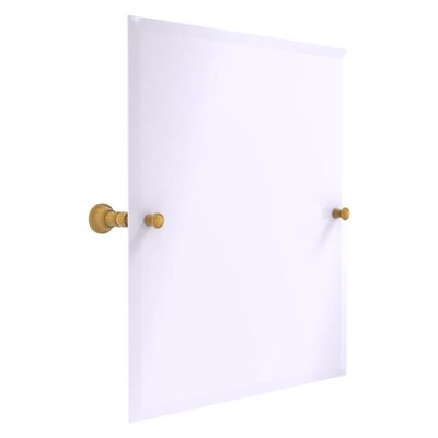 Allied Brass CL-92-SGL Carolina Collection Frameless Rectangular Tilt Mirror with Beveled Edge, Spanish Gold