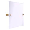 Allied Brass CL-92-SGL Carolina Collection Frameless Rectangular Tilt Mirror with Beveled Edge, Spanish Gold view 1