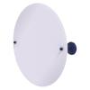 Allied Brass PMC-90-MBL Frameless Round Tilt Mirror with Beveled Edge, Mediterranean Blue view 1