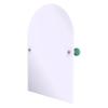 Allied Brass WP-94-SFG Frameless Arched Top Tilt Mirror with Beveled Edge, Sea Foam Green view 1