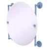Allied Brass MC-27-90-FTB Monte Carlo Collection Round Frameless Rail Mounted Mirror, Flat Troll Blue view 1