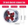 CXYZM Commercial Metal Axial Ventilation Fan - 14''/16''/20'' Wall Mounted Fan for Workshops, Warehouse & Gym - Multifunctional & Powerful view 2