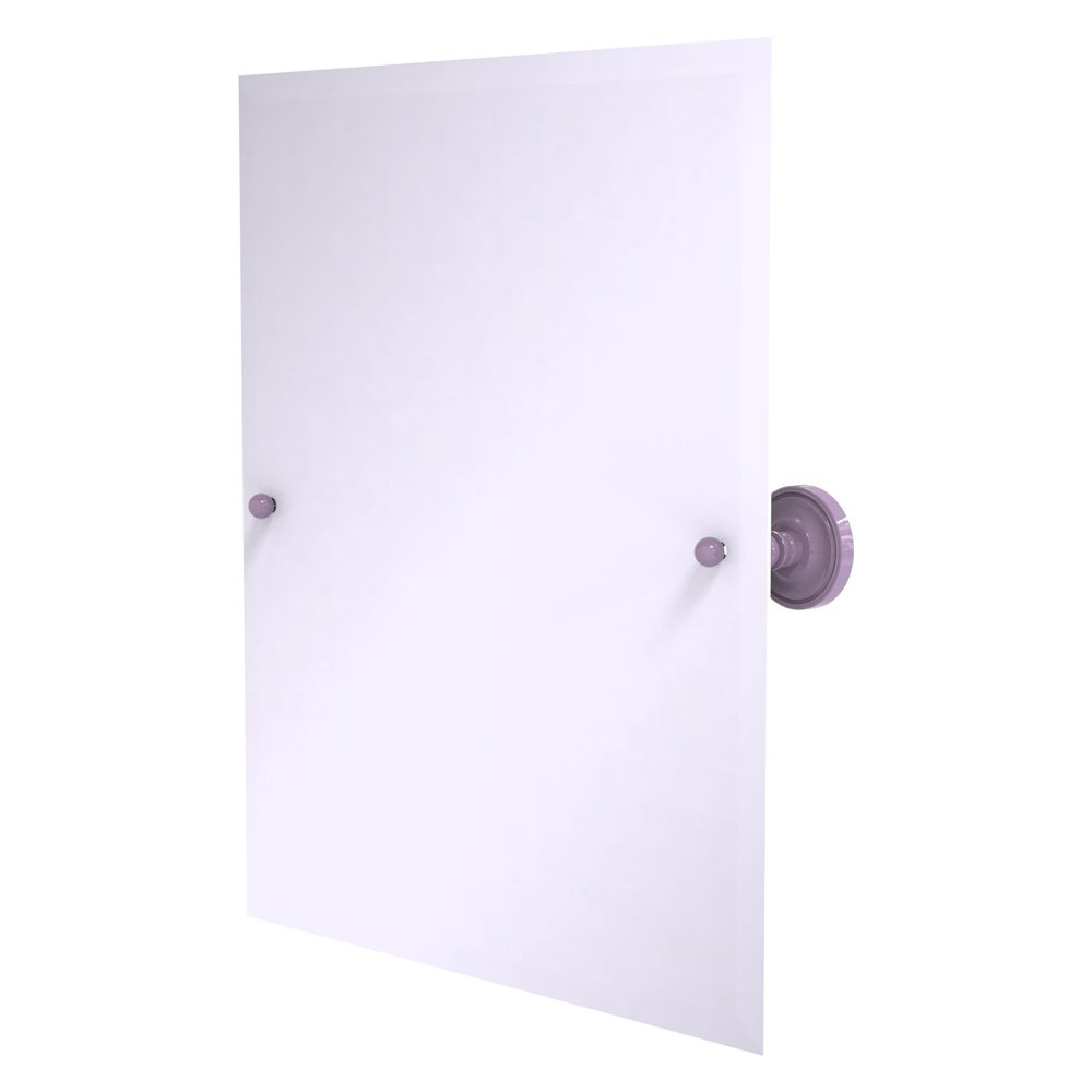 Allied Brass PR-92-LVN Frameless Rectangular Tilt Mirror with Beveled Edge, Lavender