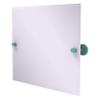 Allied Brass TA-93-SFG Frameless Landscape Rectangular Tilt Mirror with Beveled Edge, Sea Foam Green view 1