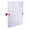 Allied Brass MT-92-FER Montero Collection Contemporary Frameless Rectangular Tilt Mirror with Beveled Edge, Fire Engine Red view 1