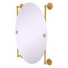 Allied Brass MC-27-91-SGL Monte Carlo Collection Oval Frameless Rail Mounted Mirror, Spanish Gold view 1