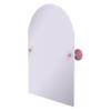 Allied Brass PQN-94-PNK Frameless Arched Top Tilt Mirror with Beveled Edge, Pink view 1