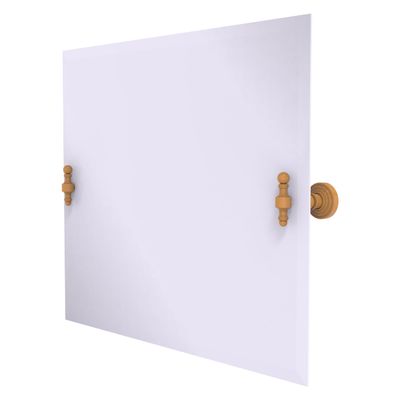 Allied Brass RW-93-GLY Frameless Landscape Rectangular Tilt Mirror with Beveled Edge, Golden Yellow