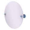 Allied Brass TA-90-FTB Frameless Round Tilt Mirror with Beveled Edge, Flat Troll Blue view 1