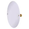 Allied Brass P1091-SGL Frameless Oval Tilt Mirror with Beveled Edge, Spanish Gold view 1
