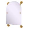 Allied Brass PQN-27-94-SGL Prestige Que Arched Top Frameless Rail Mounted Mirror, Spanish Gold view 1