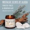 Alaska Gifts, Alaska Decor for Home - 'There's No Place Like Alaska Candle, w/Frosted Trees & Mountain Air I Alaska Souvenirs I Alaska State Gifts I 9oz Jar, 50Hr Burn, USA Made view 2