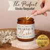 Alaska Gifts, Alaska Decor for Home - 'There's No Place Like Alaska Candle, w/Frosted Trees & Mountain Air I Alaska Souvenirs I Alaska State Gifts I 9oz Jar, 50Hr Burn, USA Made view 4