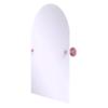 Allied Brass SL-94-PNK Shadwell Collection Frameless Arched Top Tilt Mirror with Beveled Edge, Pink view 1