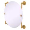 Allied Brass PR-27-90-SGL Prestige Regal Collection Round Frameless Rail Mounted Mirror, Spanish Gold view 1