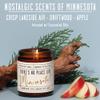 Minnesota Gifts, Minnesota Decor for Home - 'There's No Place Like Minnesota Candle, w/Crisp Lakeside Air & Forest I Minnesota Souvenirs I Minnesota State Gifts I 9oz Jar, 50Hr Burn, USA Made view 2