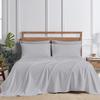 AHJ Beddings Luxurious 1000 Thread Count Emperor/Wyoming King Size 8 Piece Bed in a Bag (500GSM Fiber Fill Comforter, 28" Deep Pocket Sheet Set and Bed Skirt) 100% Egyptian Cotton - Silver Grey Solid view 3