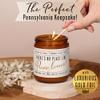 Pennsylvania Gifts, Pennsylvania Decor for Home - 'There's No Place Like Pennsylvania Candle, w/Aroma of The Chocolate Factory I Pennsylvania Souvenirs State Gifts I 9oz Jar, 50Hr Burn, USA Made view 4