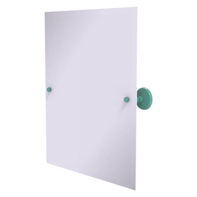 Allied Brass PMC-92-SFG Frameless Rectangular Tilt Mirror with Beveled Edge, Sea Foam Green