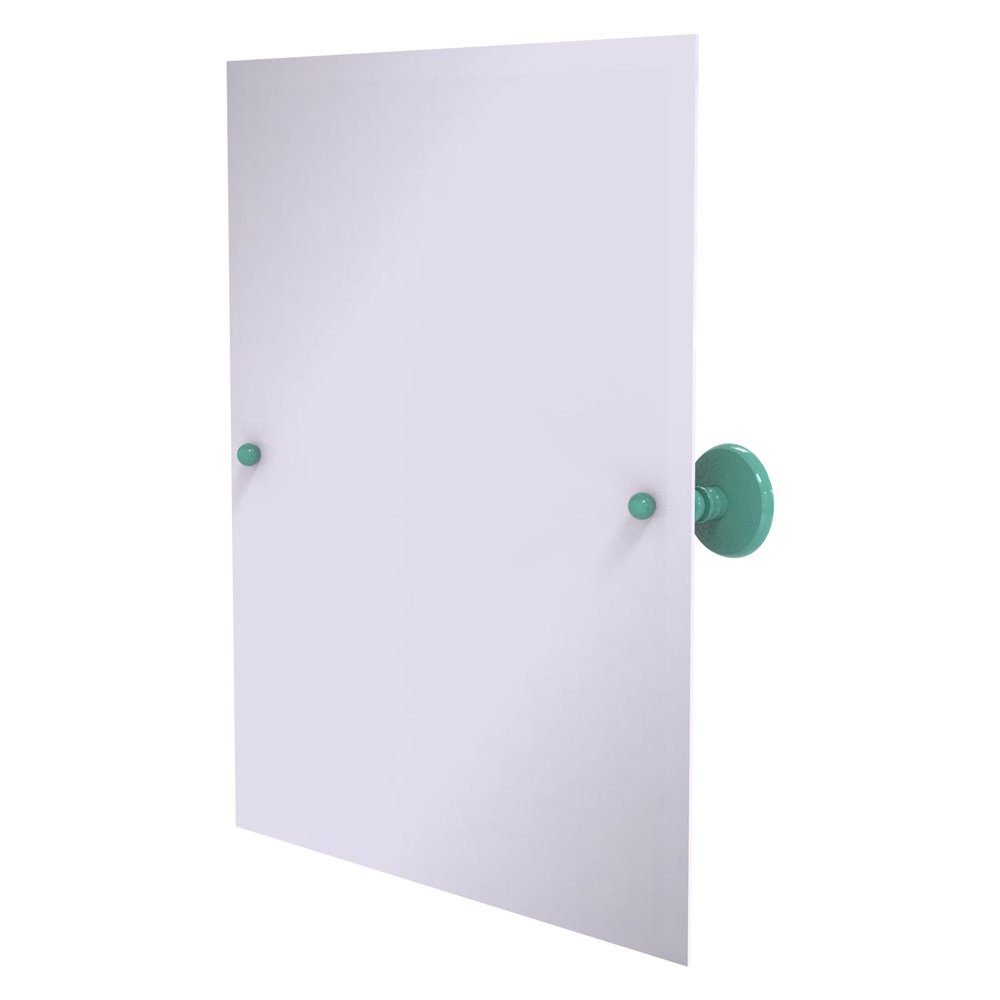 Allied Brass PMC-92-SFG Frameless Rectangular Tilt Mirror with Beveled Edge, Sea Foam Green