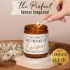 Kansas Gifts, Kansas Decor for Home - 'There's No Place Like Kansas Candle, w/Sunflower Fields & Fresh Air I Kansas Souvenirs I Kansas State Gifts I 9oz Jar, 50Hr Burn, USA Made view 4