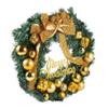 Amosfun 1pc Xmas Wreath Decoration Artificial Garland for Home Party Holiday Decor Cloth Material No Care Needed for Use view 1