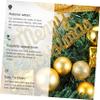 Amosfun 1pc Xmas Wreath Decoration Artificial Garland for Home Party Holiday Decor Cloth Material No Care Needed for Use view 4