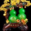 Crystal Tree Bonsai Feng Shui Money Tree Crystal Fortune Tree Double Gourd Feng Shui Tree Home Decorations Crystal Fortune Tree Gift Tree Fortune Tree (Red/Yellow/Green) Crystal Quartz Lucky Tree Chak view 4