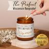 Wisconsin Gifts, Wisconsin Decor for Home - 'There's No Place Like Wisconsin Candle, w/Vanilla & Buttery Icing I Wisconsin Souvenirs I Wisconsin State Gifts I 9oz Jar, 50Hr Burn, USA Made view 4