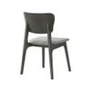Armen Living Kalia 5 Piece Wood Dining Set in Gray Finish with Gray Fabric view 4
