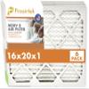 Proairtek AF16201M08SWH Model 16x20x1 Pack of 6 Air Filters, MERV 8; Ideal for Anyone Wanting Clean, Crisp Air in Their Home view 1