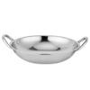 Abaodam Round Bottom Wok Pan Stainles Steel Everyday Pan Hot Pot Cookware Non-stick Surface Kitchen Supply view 1