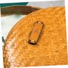 ABOOFAN 3pcs Bamboo Weave Tea Storage Case Woven Storage Basket Lid Tea Organizer and view 3
